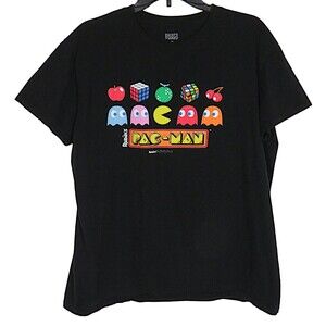 Brisco Brands Rubiks X Pac-Man Cotton Tee Shirt Unisex Adult XL